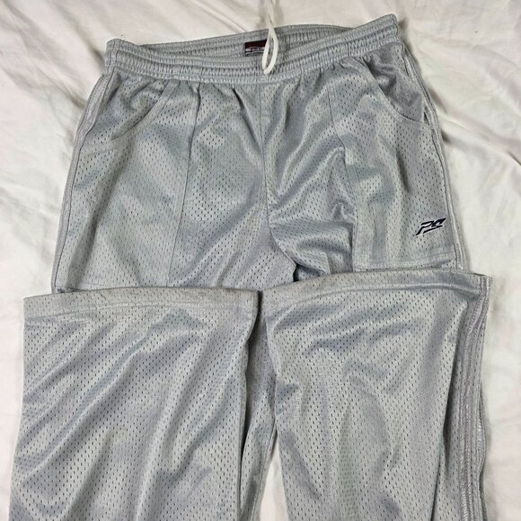 Vintage Perfetto Sportswear Mens Large Silver Athletic Pants Lightweight Casual - Picture 4 of 12